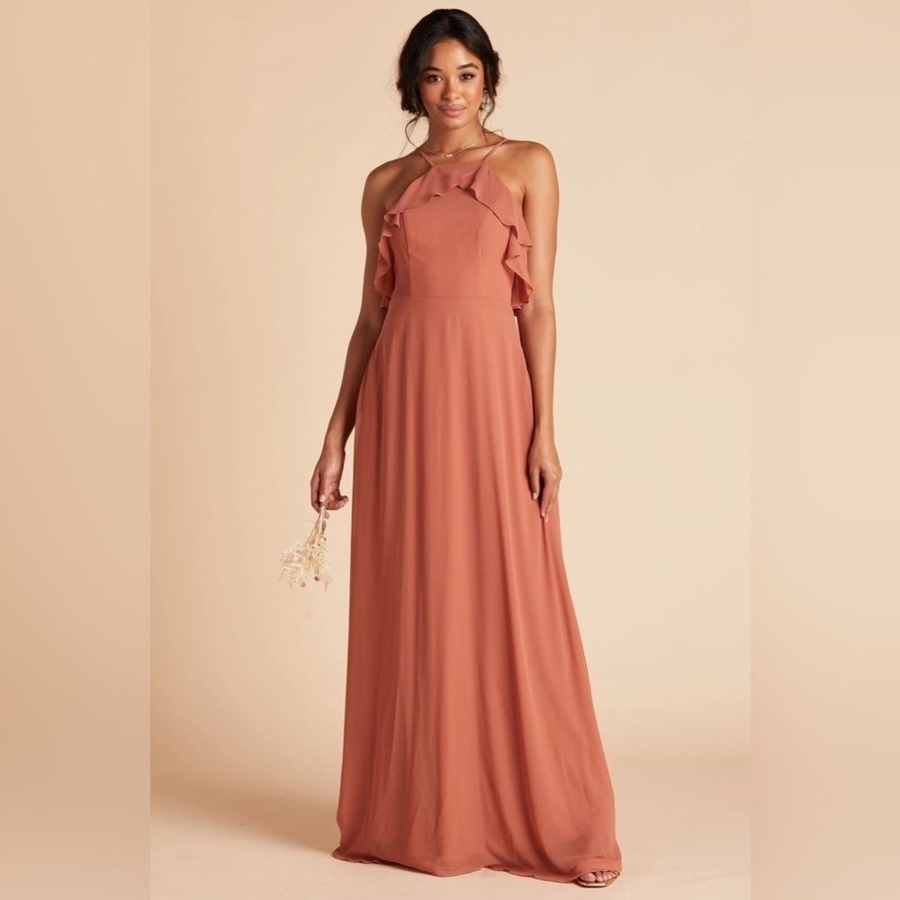 Birdy Grey JULES Dress - Chiffon Terracotta, Size XS NWT - Picture 5 of 7